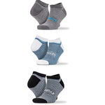 Spiro 3 Pack Mixed Stripe Sneaker Socks