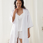 Women's satin robe