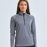 Women's TriDri® long sleeve performance ¼ zip