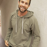 Unisex Icon Lightweight Loopback Terry Hooded Sweatshirt