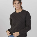Women's Quilted Crewneck Pullover