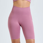 Women’s TriDri® ribbed seamless '3D Fit' cycle shorts