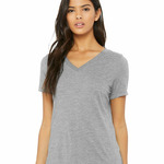 Women's Relaxed Heather CVC V-Neck Tee