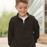 Nublend® Youth Quarter-Zip Cadet Collar Sweatshirt