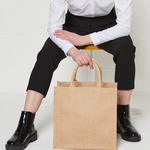 Brand Lab Natural Jute Tote Bag