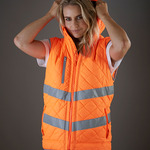Yoko Hi-Vis Kensington Hooded Gilet