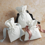 Cotton Bag with Ribbon Cord