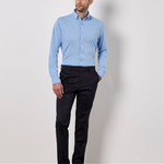 Tailored Fit Superwash 60 Pique Shirt (Long Sleeve)