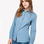 Native Spirit Ladies Washed Long Sleeve Shirt