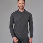 Brook Taverner Casper Knitted Long Sleeve Polo Shirt