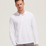 SOL'S Unisex Prime Long Sleeve Piqué Polo Shirt