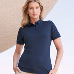 Women’s recycled polyester polo shirt