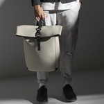 Matte PU rolltop backpack