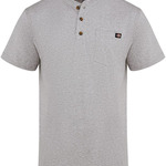 Men's Tall Heavyweight Traditional Short Sleeve Henley