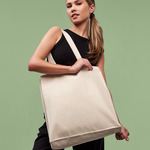 Recycled premium canvas spacious shopper