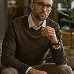 Men's Crew Neck Knitted Sweater