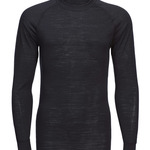 Merino wool crew neck long sleeve top