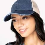 Native Spirit Washed Trucker Destroy Cap