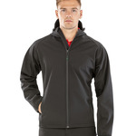 Result Recycled Three Layer Printable Hooded Soft Shell Jacket