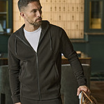 Tee Jays Ribbed Interlock Full Zip Hooded Sweatshirt