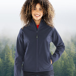 Women’s recycled 3-layer printable hooded softshell