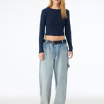 Women's Micro Rib Long Sleeve Tee