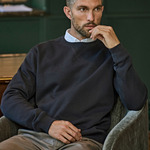 Ribbed Interlock Crewneck