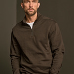 Ribbed Interlock Half Zip